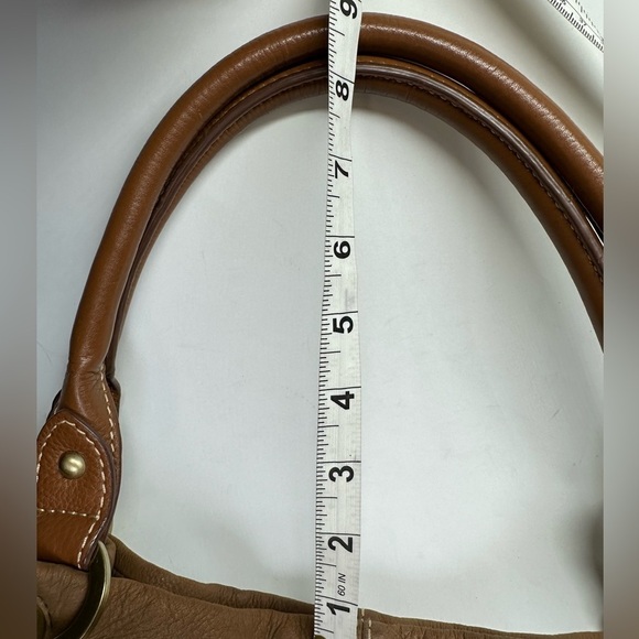 COLDWATER CREEK Brown Leather Hobo Shoulder Bag Satchel Purse Suede Y2K Boho - Picture 14 of 16